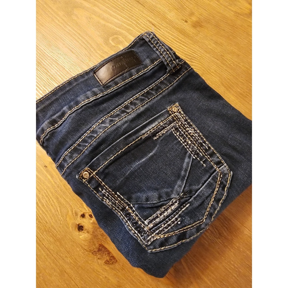 Daytrip Lynx Straight  Dark Wash Stretch Jeans, Size 31L